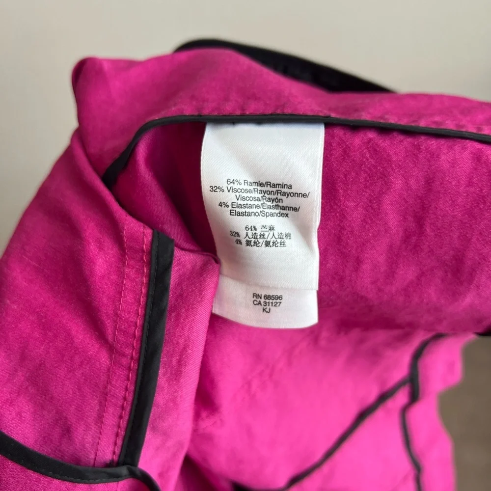 DKNY Fuchsia Pink Button-Front Jacket - Picture 5 of 7